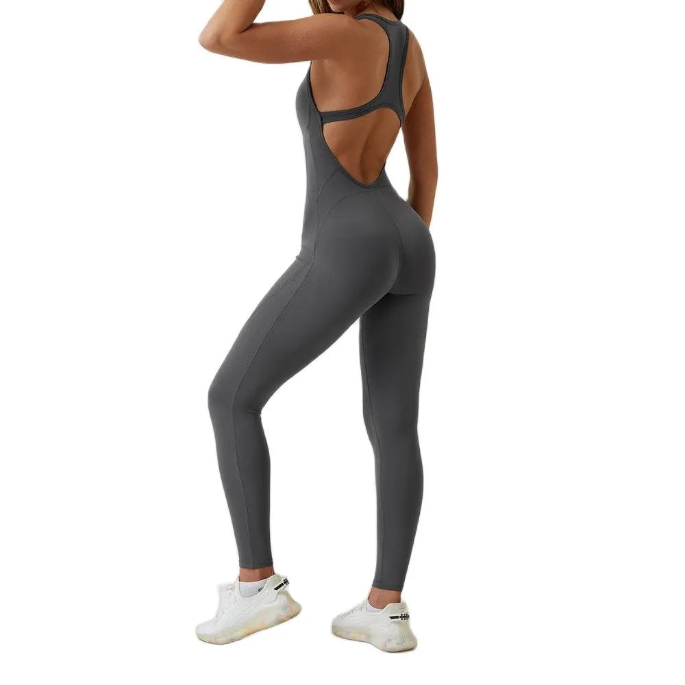 FlexFit Backless Romper: Ultimate Gym Style