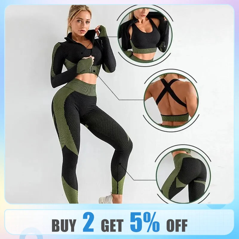 Seamless Yoga Fitness Set