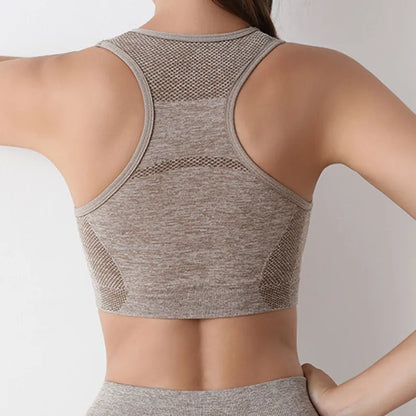 High-Shock Yoga Vest: Seamless Fitness Wear